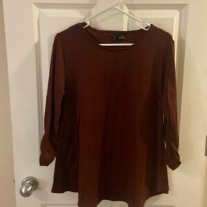 Womens New Directions blouse. Size medium, maroon color